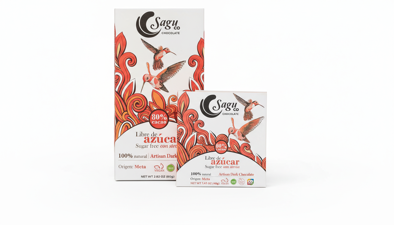 Chocolate 80% Cacao - Sagu - 40Grs