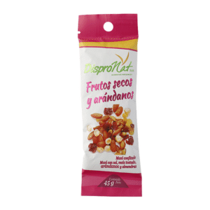 Mixturas Frutos Secos y Arandanos Sachet – Dispronat – 45Grs