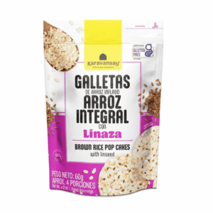 Galleta de Arroz Integral con Linaza – Karavansay – 60Grs