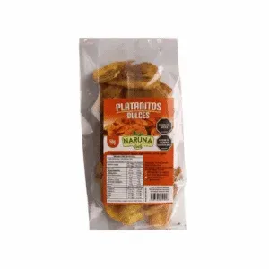 Antojitos de Platano Dulce – Naruna Foods – 50Grs