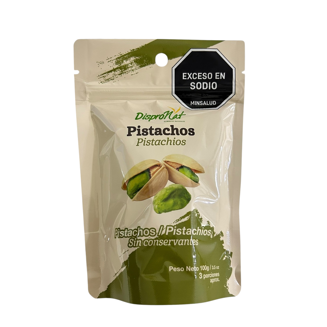Pistachos con Cascara - Dispronat - 100Grs