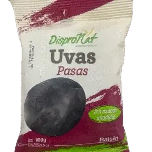 Uvas Pasas – Dispronat –  100 Grs
