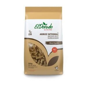 Pasta de Arroz Integral Mini Fusilli – El Dorado – 250Grs