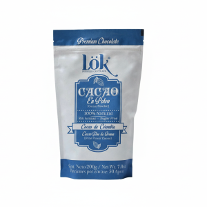 Cacao Polvo 100% Natural – Lok – 200Grs