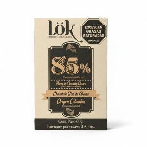 Chocolate al 85% de Cacao – Lok – 60Grs