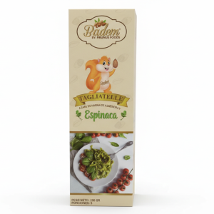 Pasta de Harina de Almendras Espinaca Tagliatelle – Badem – 250Grs