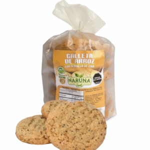 Galletas de Arroz con Semillas de Chia x 6 unid – Naruna Foods – 190Grs