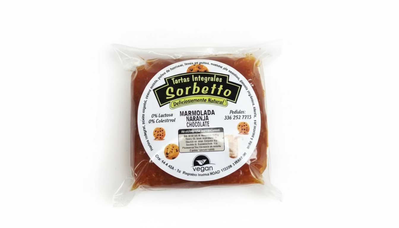 Torta Integral de Sabores Variados - Sorbetto - 100Grs