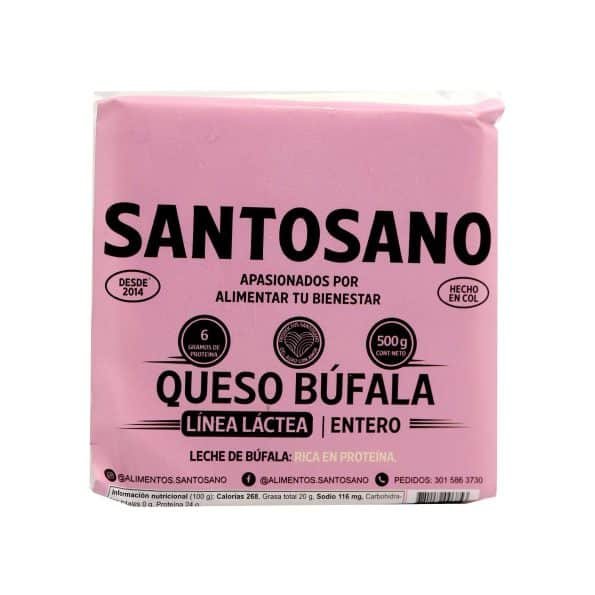 Queso Mozzarella de Bufala Tajado - Santosano - 500Grs