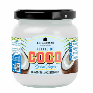 Aceite de Coco Extra Virgen – Karavansay – 175Grs