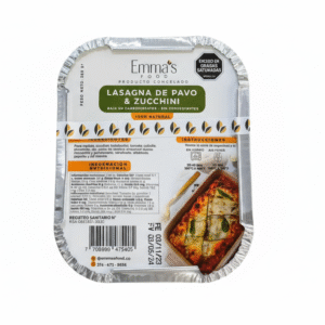 Lasagña Pavo Zucchini – Emmas Food Food – 350Grs