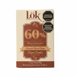 Chocolate 60% de Cacao – Lok – 60Grs