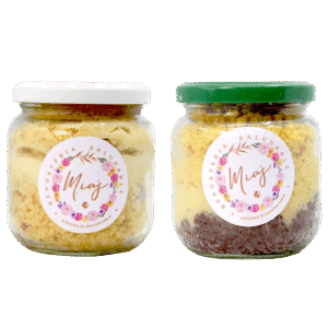 Postres Bolos de Pote Chocolate o Frutos Rojos – Mias – 160Grs