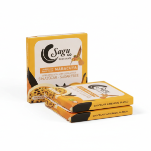 Chocolate Blanco con Maracuya – Sagu – 40Grs