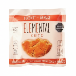 Galleta de Proteina Coco y Naranja – Elemental – 80Grs