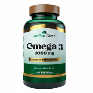 Omega 3 1000 Mg – Medical Green- 100Softgels