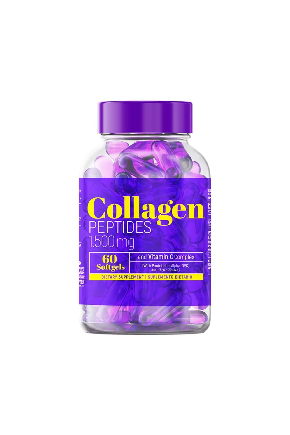 Collagen Pept W/Phyto Vit - Healthy America - 60 Softgels