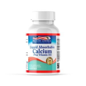 Calcio 1200Mg Plus con Vitamina D3 400IU – Healthy America – 60 Capsulas