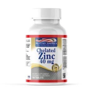 Chelated Zinc 40Mg – Healthy America – 100 Capsulas