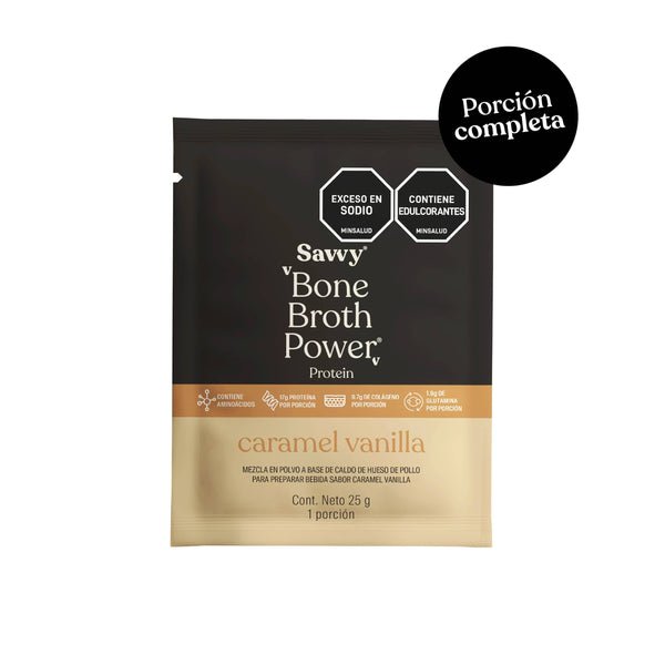 Sachet Bone Broth Vainilla - Savvy - 25Grs