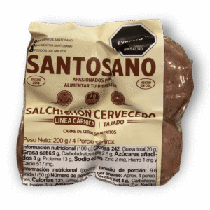 Salchichon Cervecero Tajado – Santosano – 200Grs