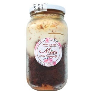 Postres Bolos de Pote Chocolate o Frutos Rojos – Mias – 360Grs