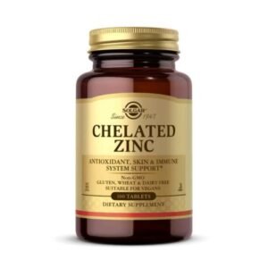 Chelated Zinc – Solgar – 100 Tabletas