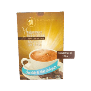 Chocolate Amargo de Mesa Sin Azucar – Dulceamargo – 125Grs