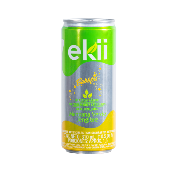 Bebida Bubbles Manzana Verde Jengibre - Ekii - 310ML
