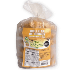 Galletas de Arroz con Semillas de Chia x 6 unid – Naruna Foods – 190Grs