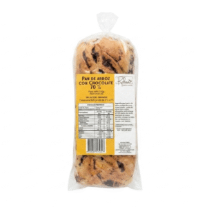 Pan de Arroz con Chocolate Al 70% – Reborn – 500Grs