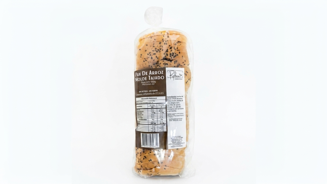 Pan de Arroz Molde Tajado - Reborn - 500Grs