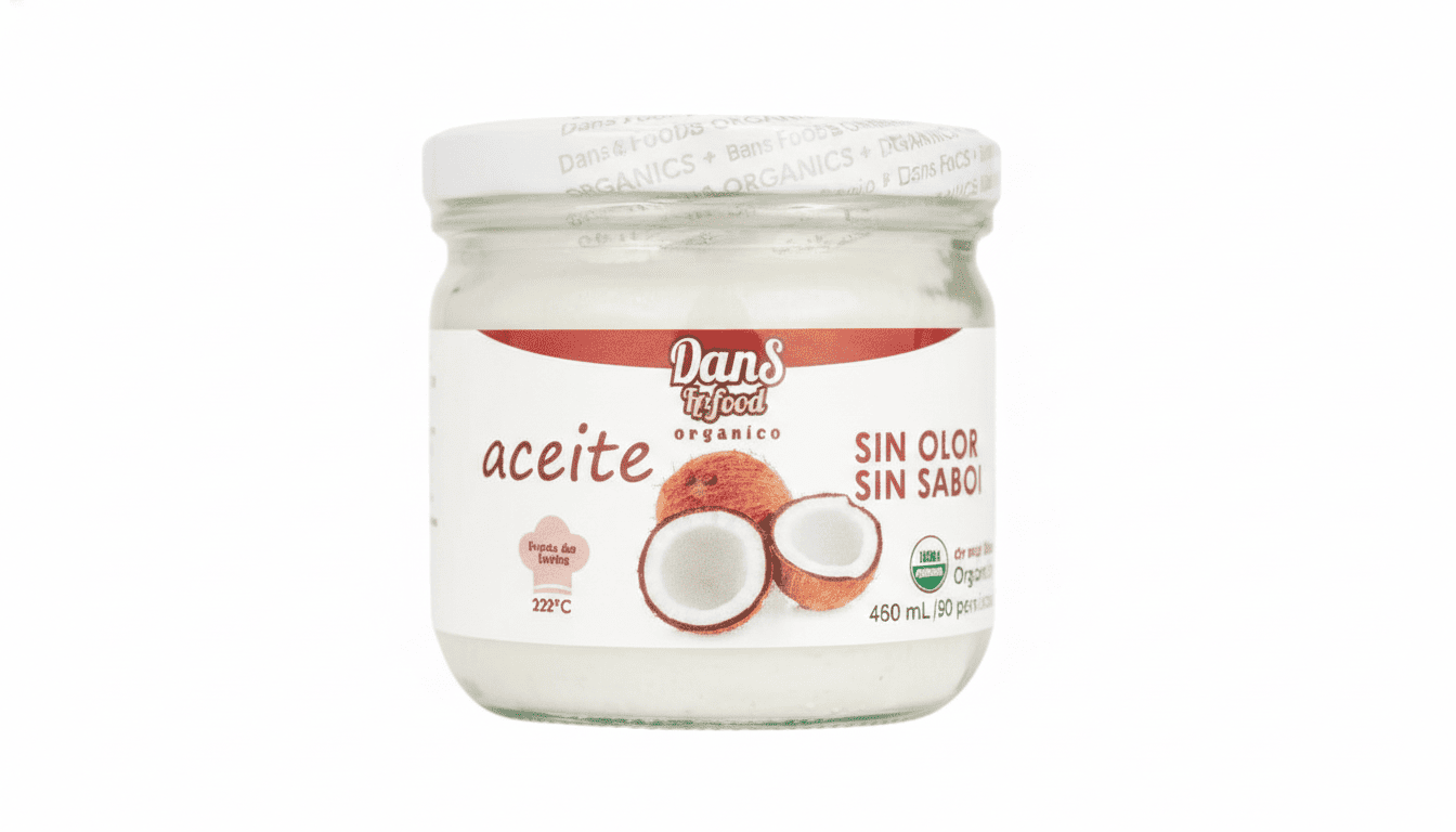Aceite de Coco Sin Color Ni Olor - 450ML