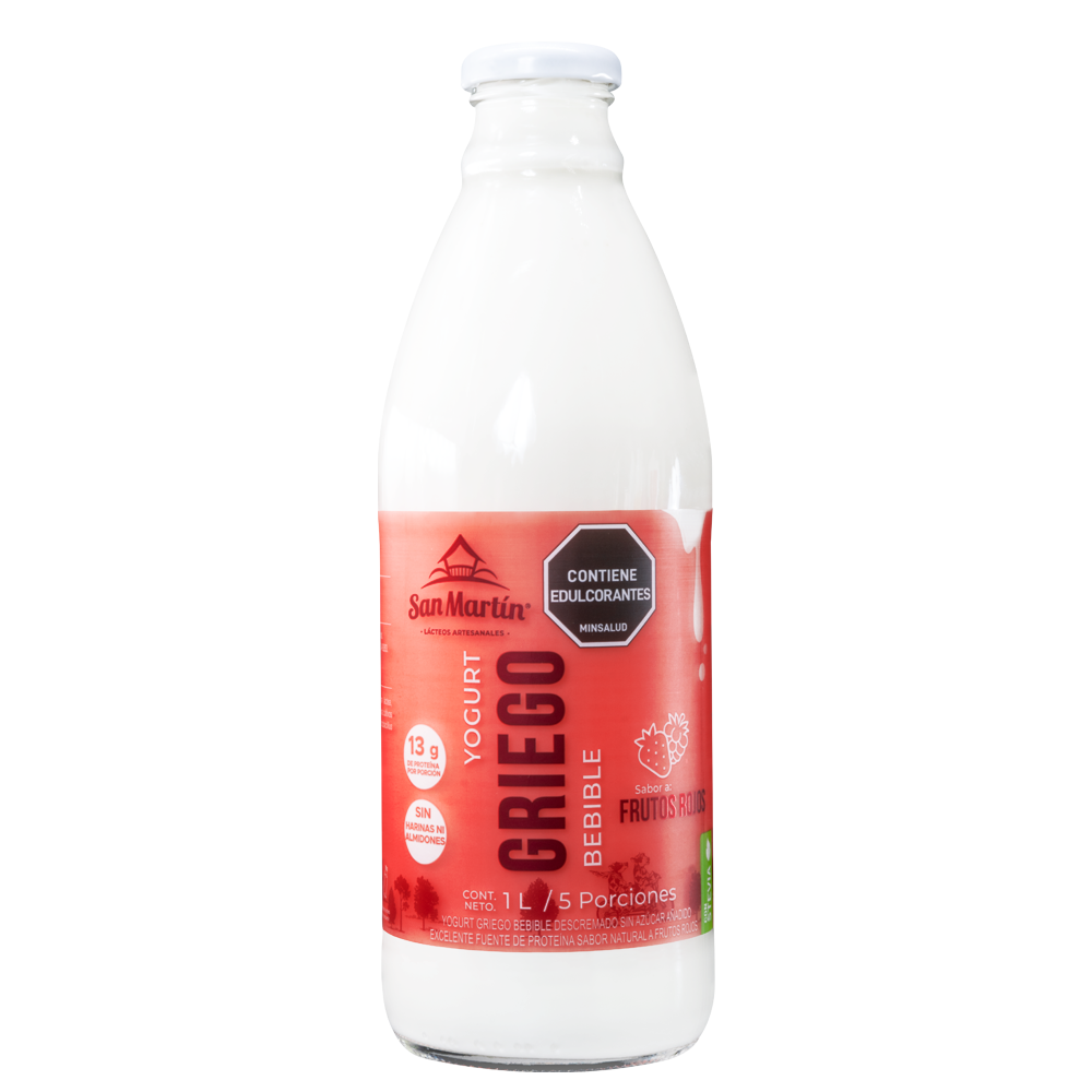 Yogurt Griego Bebible Frutos Rojos -San Martin - 1000ML