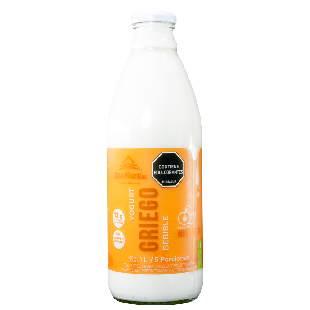 Yogurt Griego Bebible Melocoton -San Martin - 1000ML