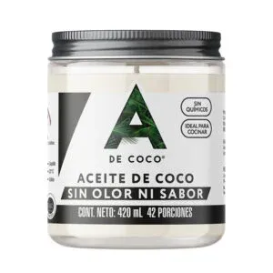 Aceite de Coco Sin Olor y Sin Sabor – A de Coco – 420ML