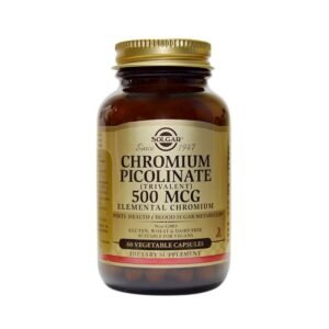 Chromium Picolinate 500 Mcg – Solgar – 60 Capsulas