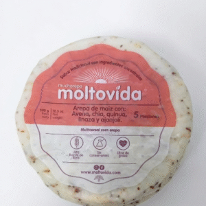 Arepa Arroz Integral Multicereal X 5 Unidades – Moltovida – 350Grs