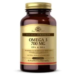 Double Strenath Omega 3 700Mg – Solgar- 60 Softgels