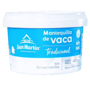 Mantequilla de Vaca Artesanal sin Sal – San Martin – 480Grs