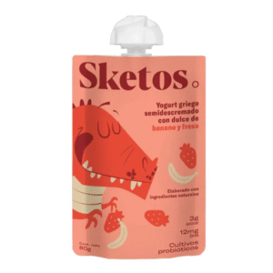 Yogurt Giego Kids Fresa-Banano – Sketos – 80Grs