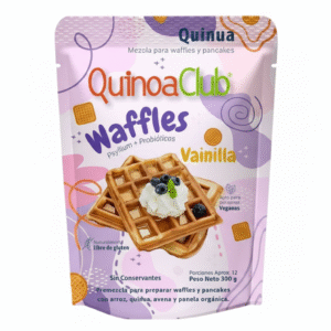 Premezcla Waffles Sabor Vainilla – Quinua Club – 300Grs