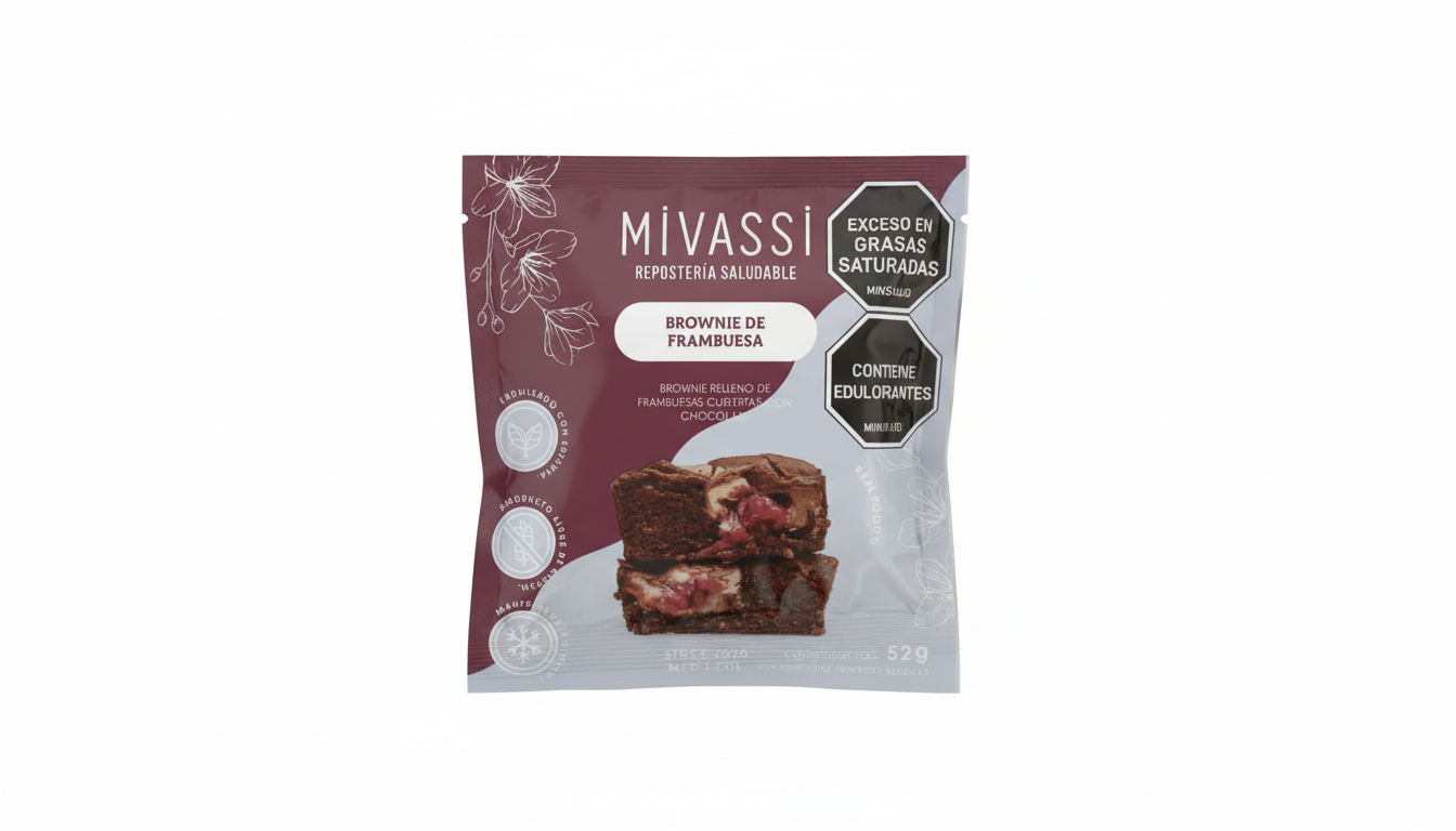 Brownie de Frambuesa - Mivassi - 54Grs