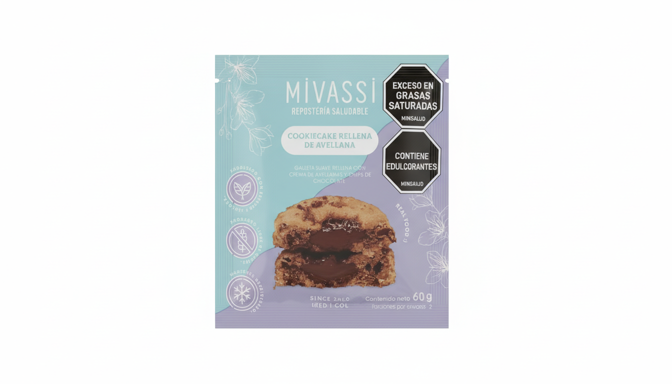 Galleta Rellena de Avellana - Mivassi - 60Grs