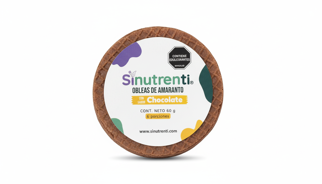 Oblea Sabor Chocolate - Sinutrenti - 60Grs