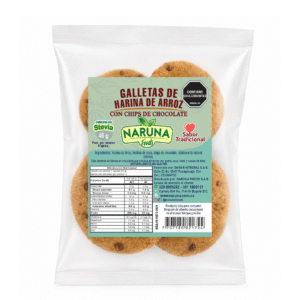 Galletas de Arroz Chocochips X 4 Unid – Naruna Foods – 45Grs