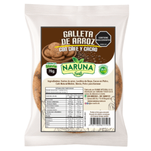 Galletas de Arroz con Café y Cacao X 2 Unid – Naruna Foods