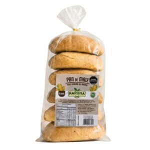 Pan de Maiz con Harina de Arroz – Naruna Foods – 6Uni